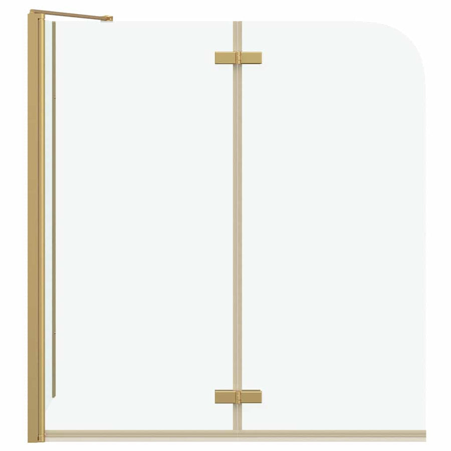 Douche Omhulsel Goud 120 x 68 x 130 cm ESG-glas en aluminium