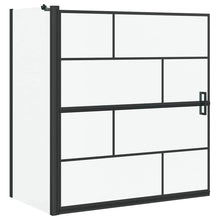 Bad Douche Scherm Zwart en transparant 116 x 67 x 129.5 cm