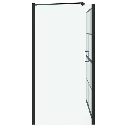 Bad Douche Scherm Zwart en transparant 116 x 67 x 129.5 cm