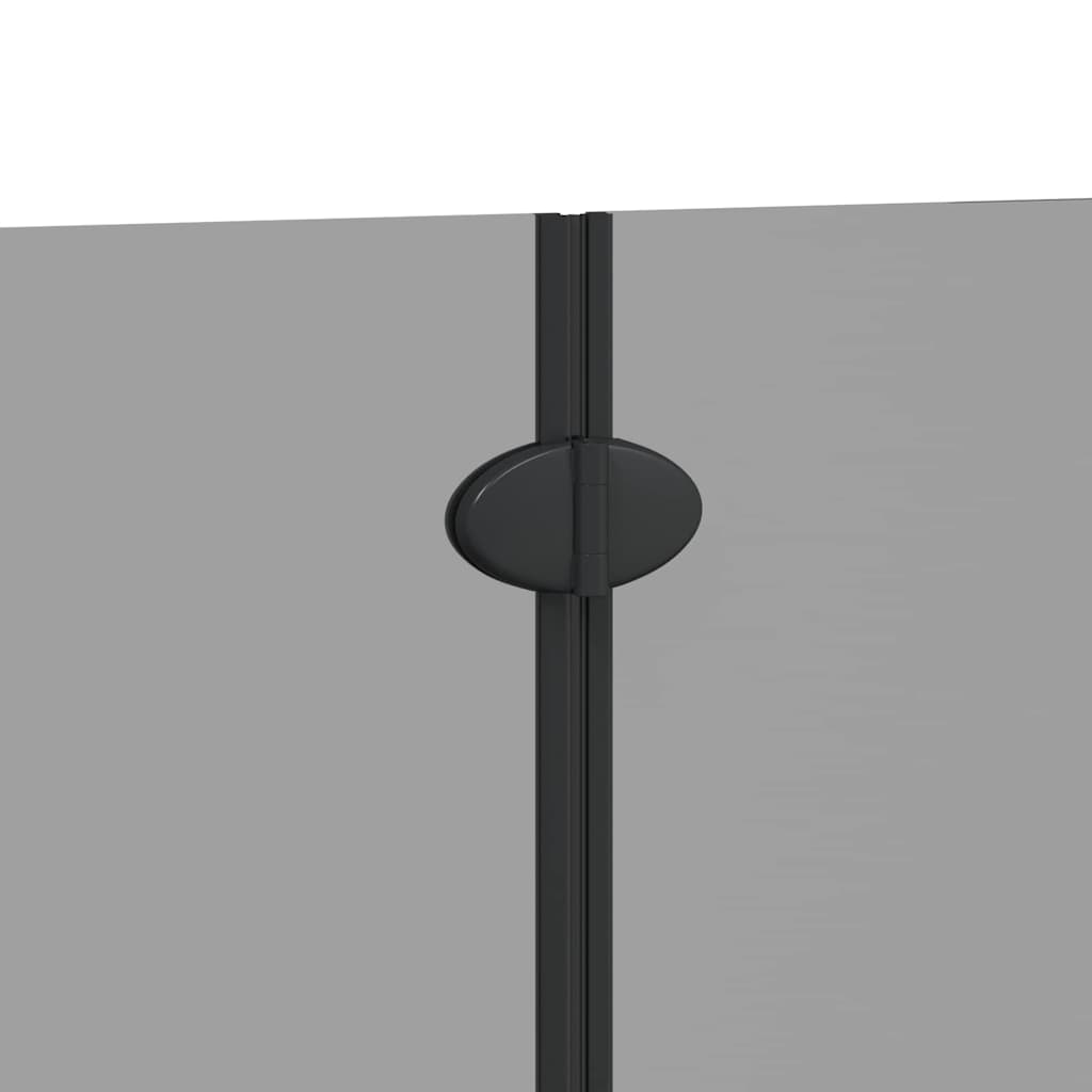 Douche Omhulsel Zwart 95 x 140 cm ESG-glas en aluminium