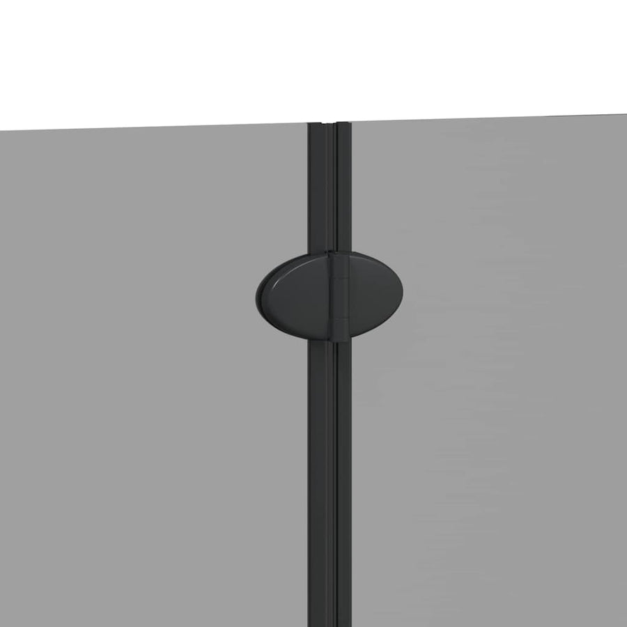 Douche Omhulsel Zwart 95 x 140 cm ESG-glas en aluminium
