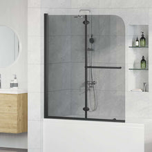 Douche Omhulsel Zwart 95 x 140 cm ESG-glas en aluminium