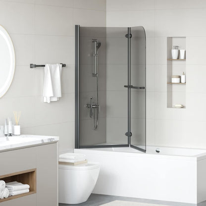 Douche Omhulsel Zwart 95 x 140 cm ESG-glas en aluminium