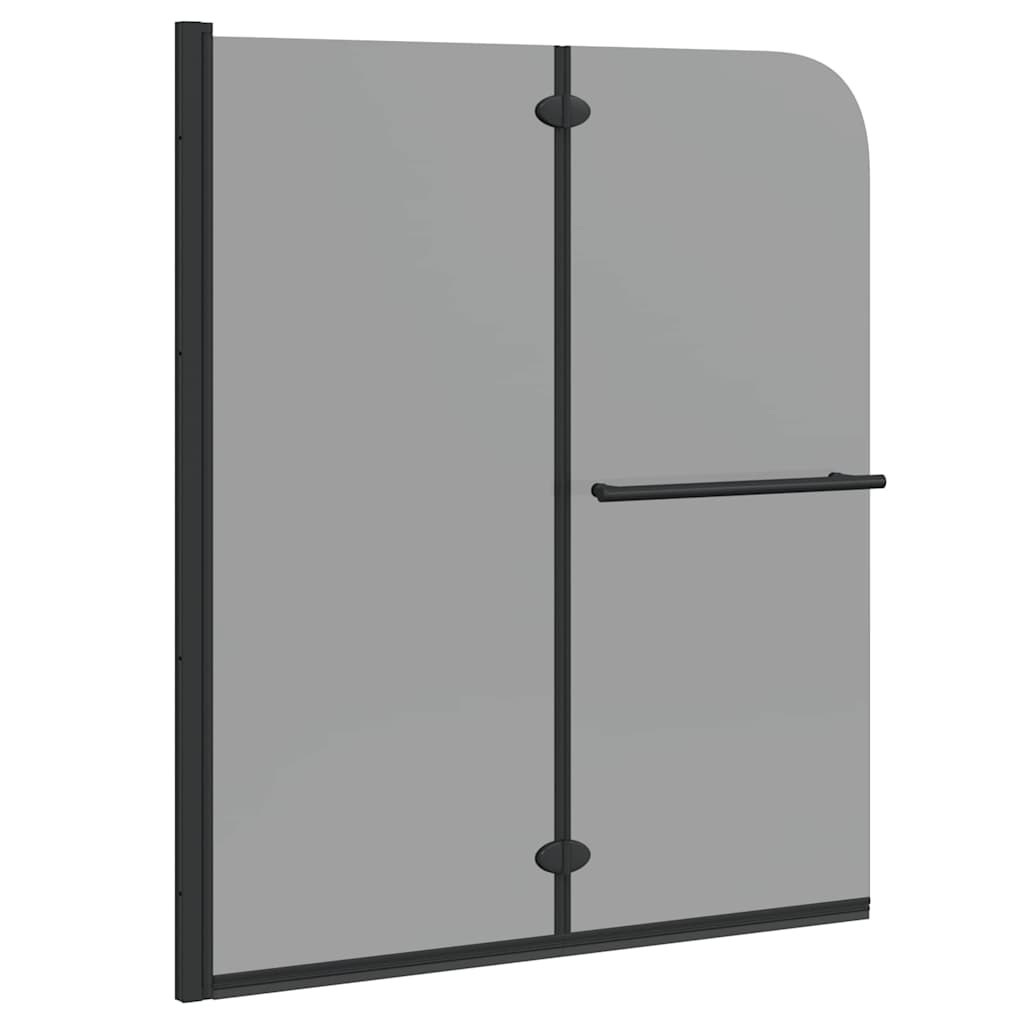 Douche Omhulsel Zwart 95 x 140 cm ESG-glas en aluminium