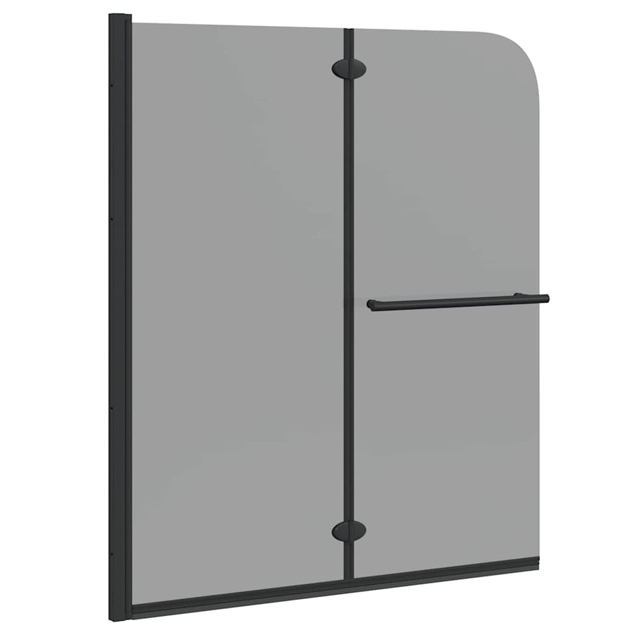 Douche Omhulsel Zwart 95 x 140 cm ESG-glas en aluminium