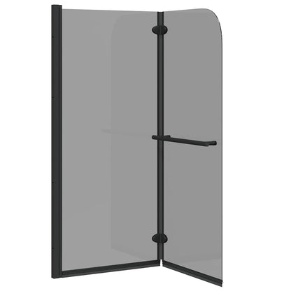 Douche Omhulsel Zwart 95 x 140 cm ESG-glas en aluminium
