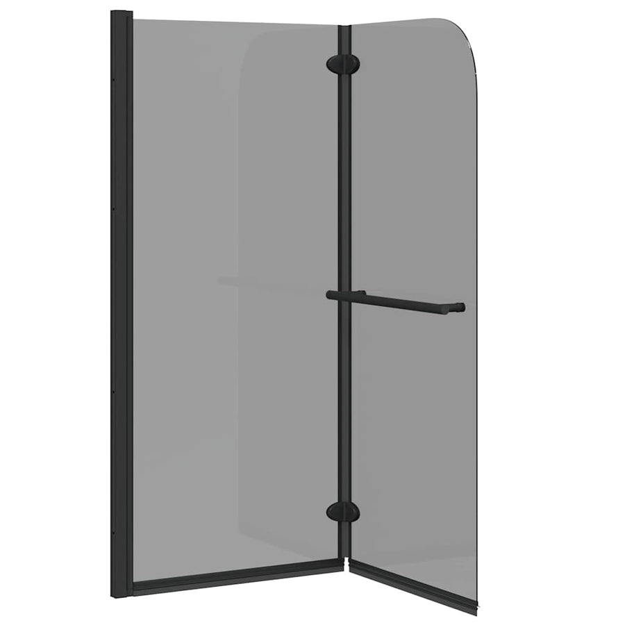 Douche Omhulsel Zwart 95 x 140 cm ESG-glas en aluminium
