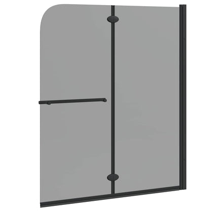 Douche Omhulsel Zwart 95 x 140 cm ESG-glas en aluminium