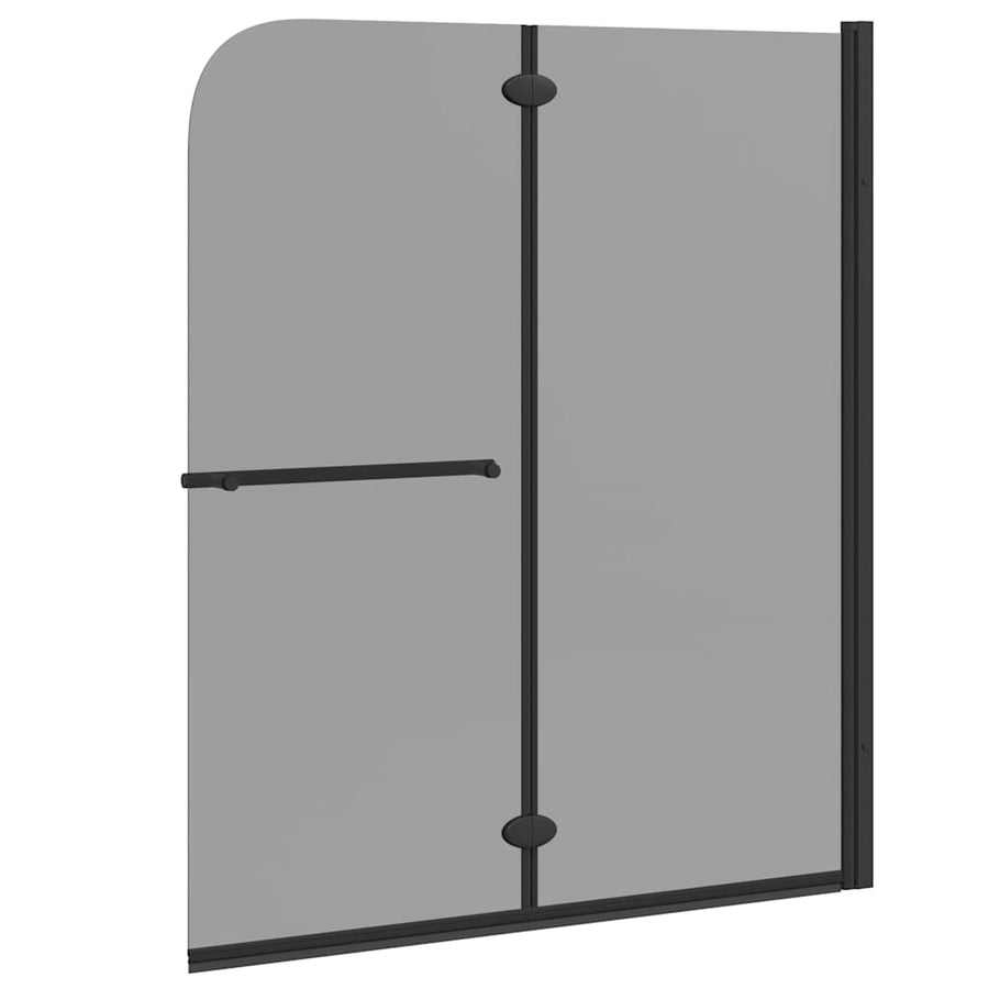 Douche Omhulsel Zwart 95 x 140 cm ESG-glas en aluminium