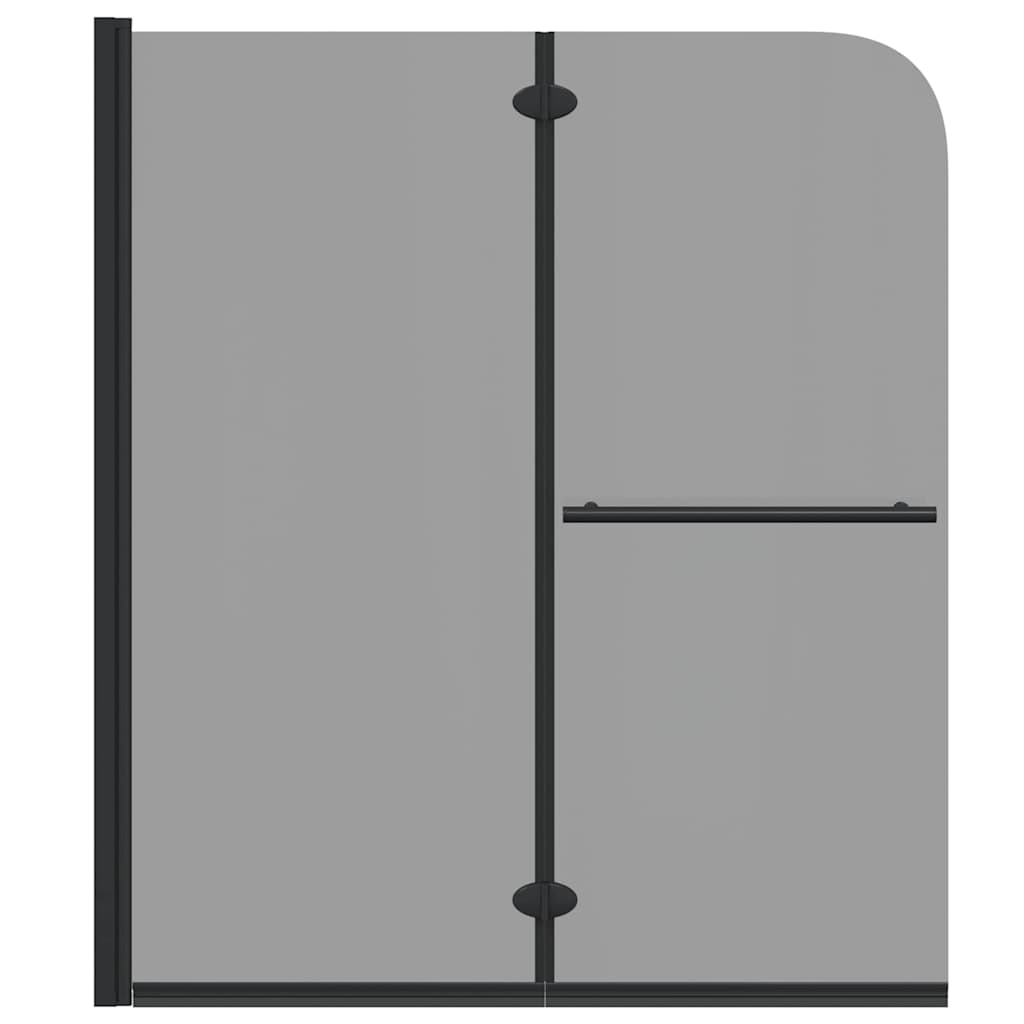 Douche Omhulsel Zwart 95 x 140 cm ESG-glas en aluminium