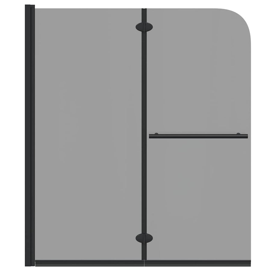 Douche Omhulsel Zwart 95 x 140 cm ESG-glas en aluminium