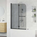 Douche Omhulsel Zwart 120 x 140 cm ESG-glas en aluminium