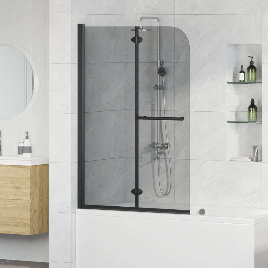 Douche Omhulsel Zwart 120 x 140 cm ESG-glas en aluminium