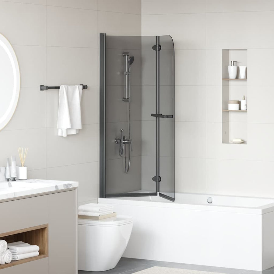 Douche Omhulsel Zwart 120 x 140 cm ESG-glas en aluminium