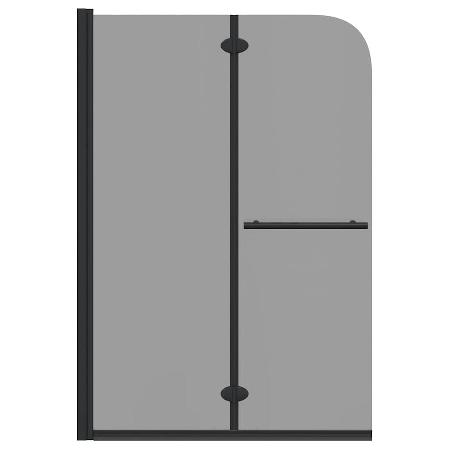 Douche Omhulsel Zwart 120 x 140 cm ESG-glas en aluminium