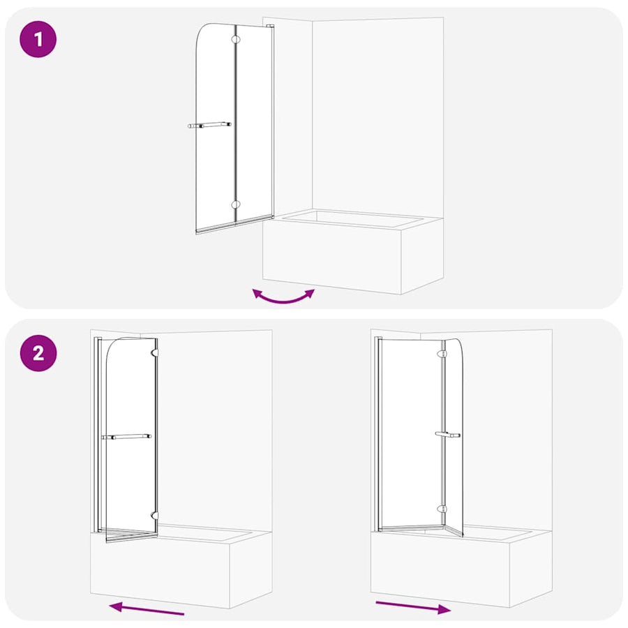Douche Omhulsel Zwart 120 x 140 cm ESG-glas en aluminium
