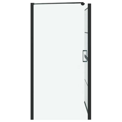 Bad Douche Scherm Zwart en transparant 80 x 67 x 129.5 cm