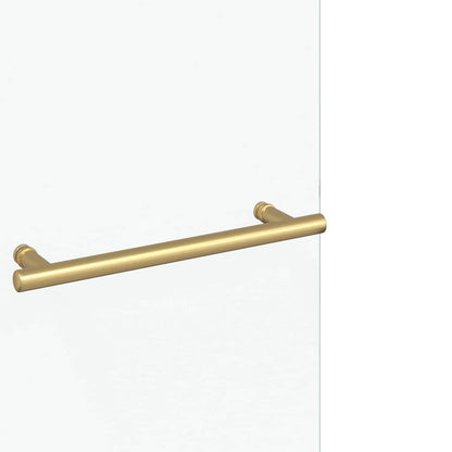 Douche Omhulsel Goud 95 x 140 cm ESG-glas en aluminium