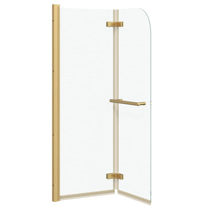 Douche Omhulsel Goud 95 x 140 cm ESG-glas en aluminium