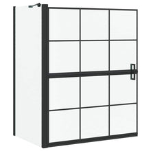 Bad Douche Scherm Zwart en transparant 100 x 67 x 129.5 cm