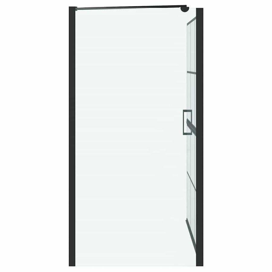 Bad Douche Scherm Zwart en transparant 100 x 67 x 129.5 cm