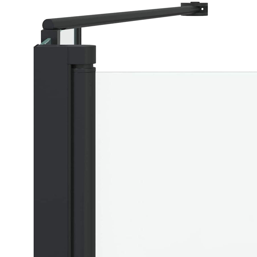 Badomheining Zwart 120 x 67 x 129 cm Gelaagd Glas en Aluminium