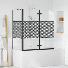 Badomheining Zwart 120 x 67 x 129 cm Gelaagd Glas en Aluminium