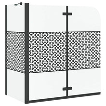 Badomheining Zwart 120 x 67 x 129 cm Gelaagd Glas en Aluminium