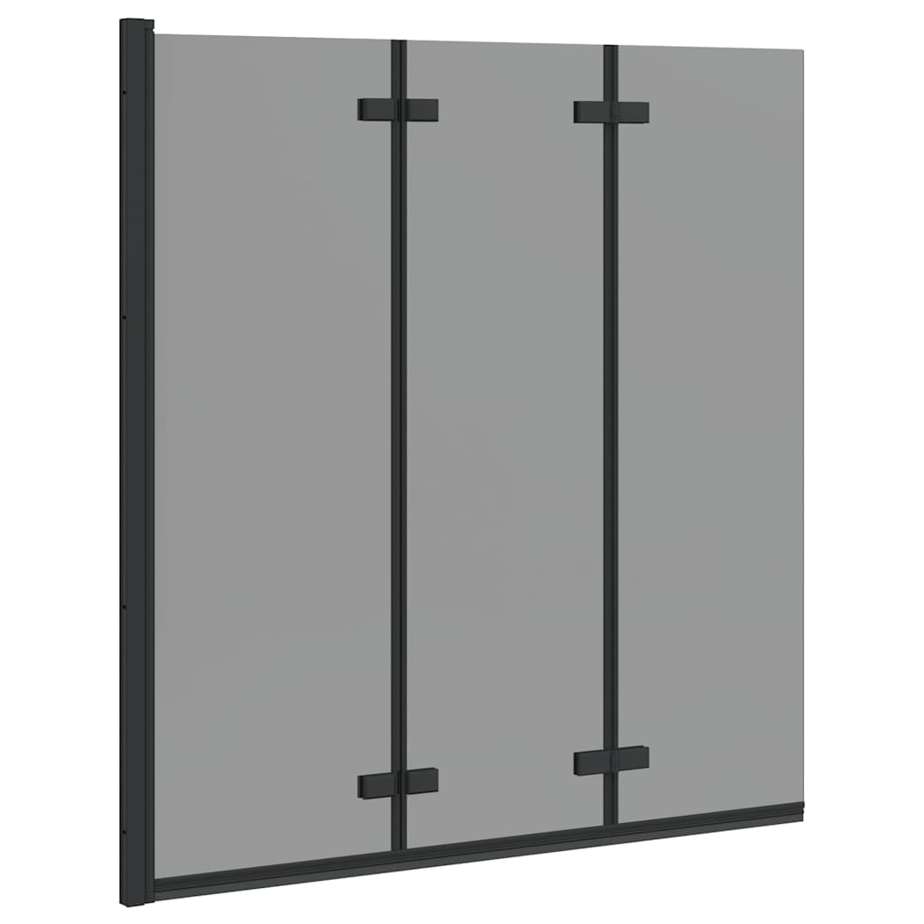Douche Omhulsel Zwart 130 x 138 cm ESG-glas en aluminium