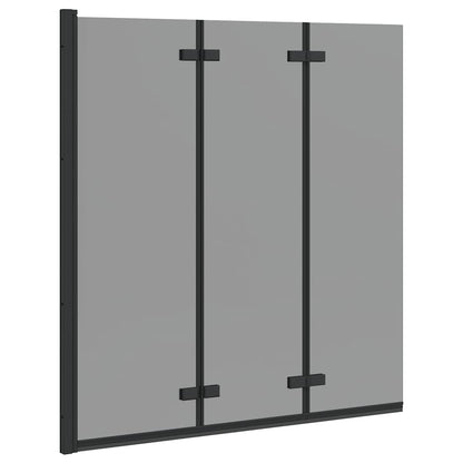 Douche Omhulsel Zwart 130 x 138 cm ESG-glas en aluminium