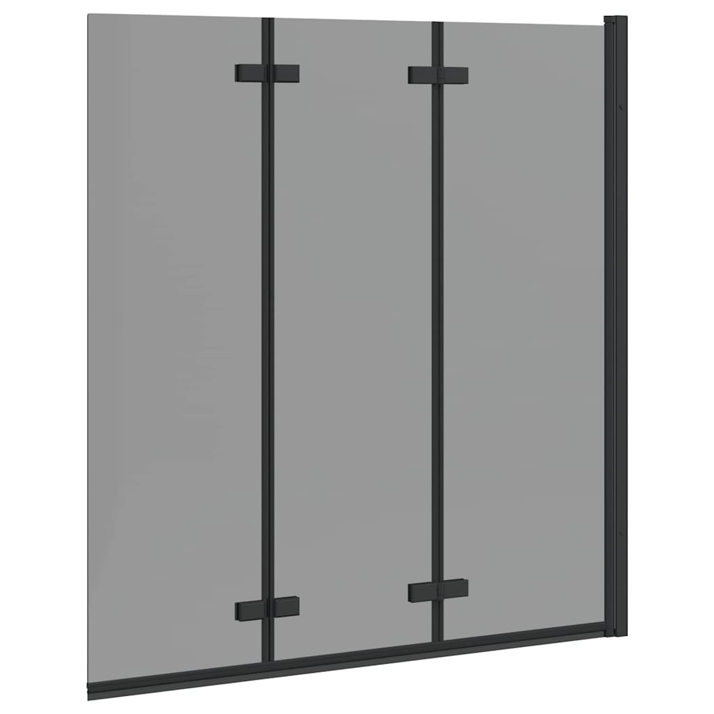 Douche Omhulsel Zwart 130 x 138 cm ESG-glas en aluminium