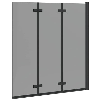 Douche Omhulsel Zwart 130 x 138 cm ESG-glas en aluminium