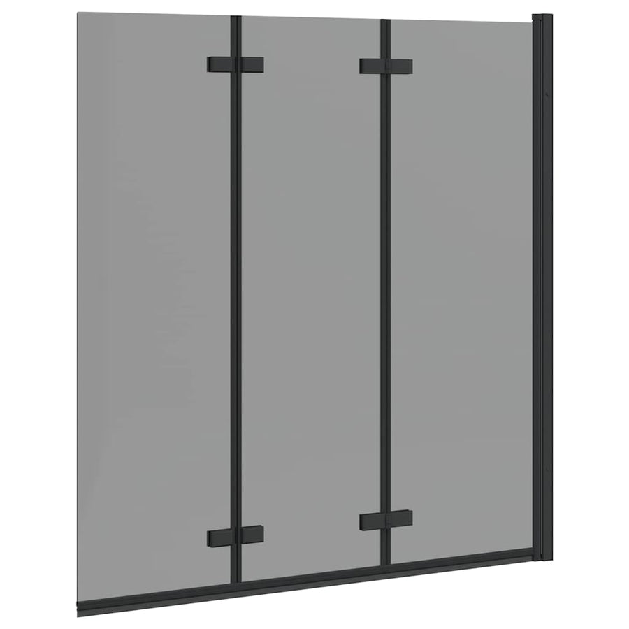 Douche Omhulsel Zwart 130 x 138 cm ESG-glas en aluminium