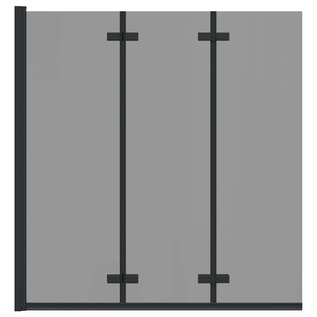 Douche Omhulsel Zwart 130 x 138 cm ESG-glas en aluminium