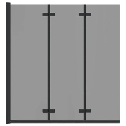 Douche Omhulsel Zwart 130 x 138 cm ESG-glas en aluminium