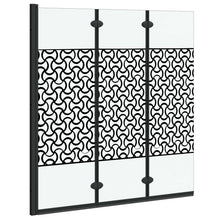 Douche Omhulsel Zwart en transparant 130 x 130 cm gehard glas