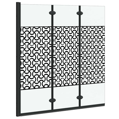 Douche Omhulsel Zwart en transparant 130 x 130 cm gehard glas