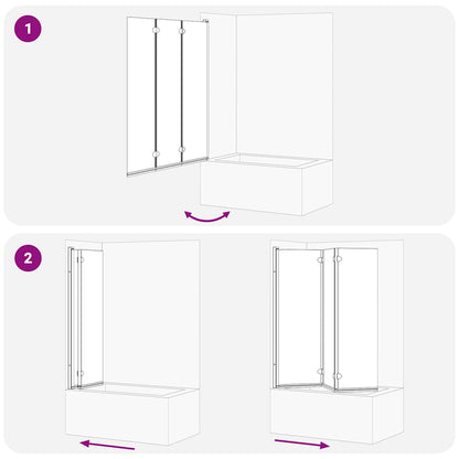 Douche Omhulsel Zwart en transparant 130 x 130 cm gehard glas