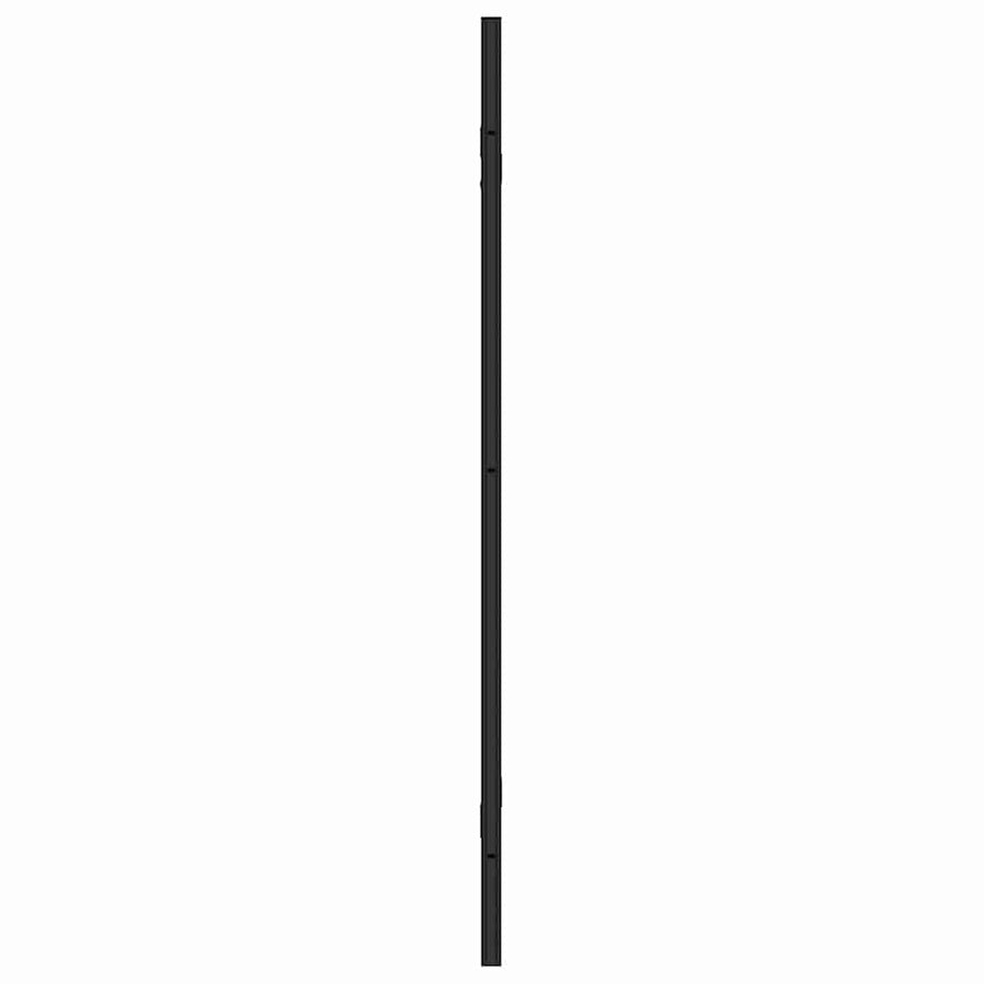 Douche Omhulsel Zwart en transparant 130 x 130 cm gehard glas