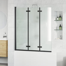 Douche Omhulsel Zwart 130 x 138 cm ESG-glas en aluminium