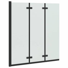 Douche Omhulsel Zwart 130 x 138 cm ESG-glas en aluminium