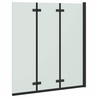 Douche Omhulsel Zwart 130 x 138 cm ESG-glas en aluminium
