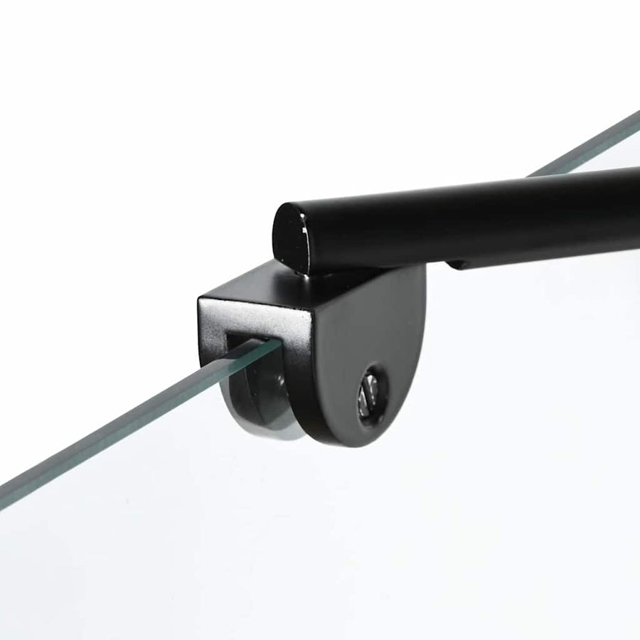 Bad Douche Scherm Zwart en transparant 116 x 67 x 129.5 cm