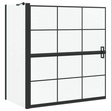 Bad Douche Scherm Zwart en transparant 116 x 67 x 129.5 cm