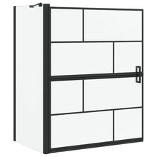 Bad Douche Scherm Zwart en transparant 100 x 67 x 129.5 cm