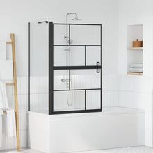 Bad Douche Scherm Zwart en transparant 80 x 67 x 129.5 cm