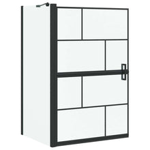 Bad Douche Scherm Zwart en transparant 80 x 67 x 129.5 cm