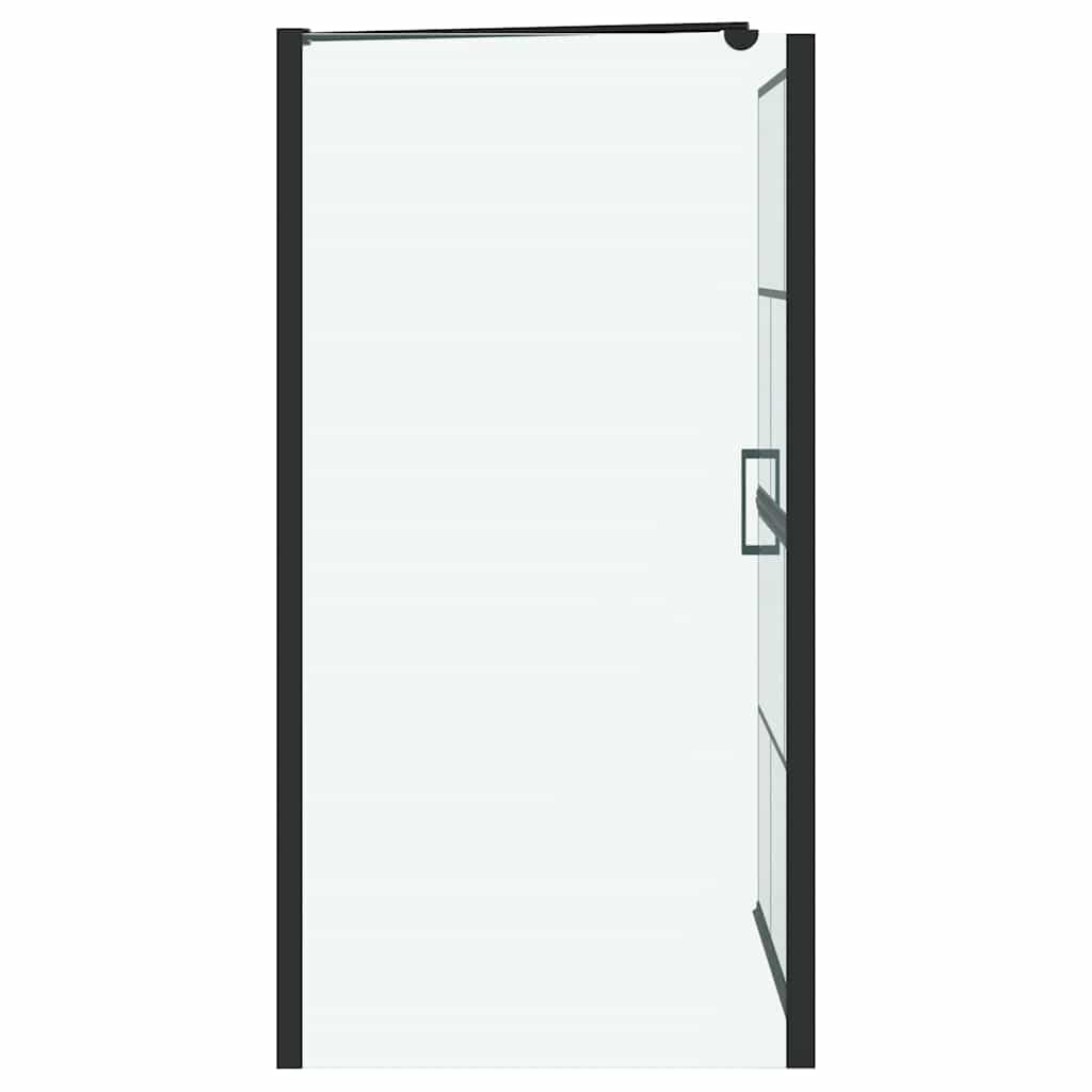 Bad Douche Scherm Zwart en transparant 80 x 67 x 129.5 cm