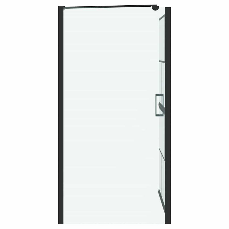 Bad Douche Scherm Zwart en transparant 80 x 67 x 129.5 cm