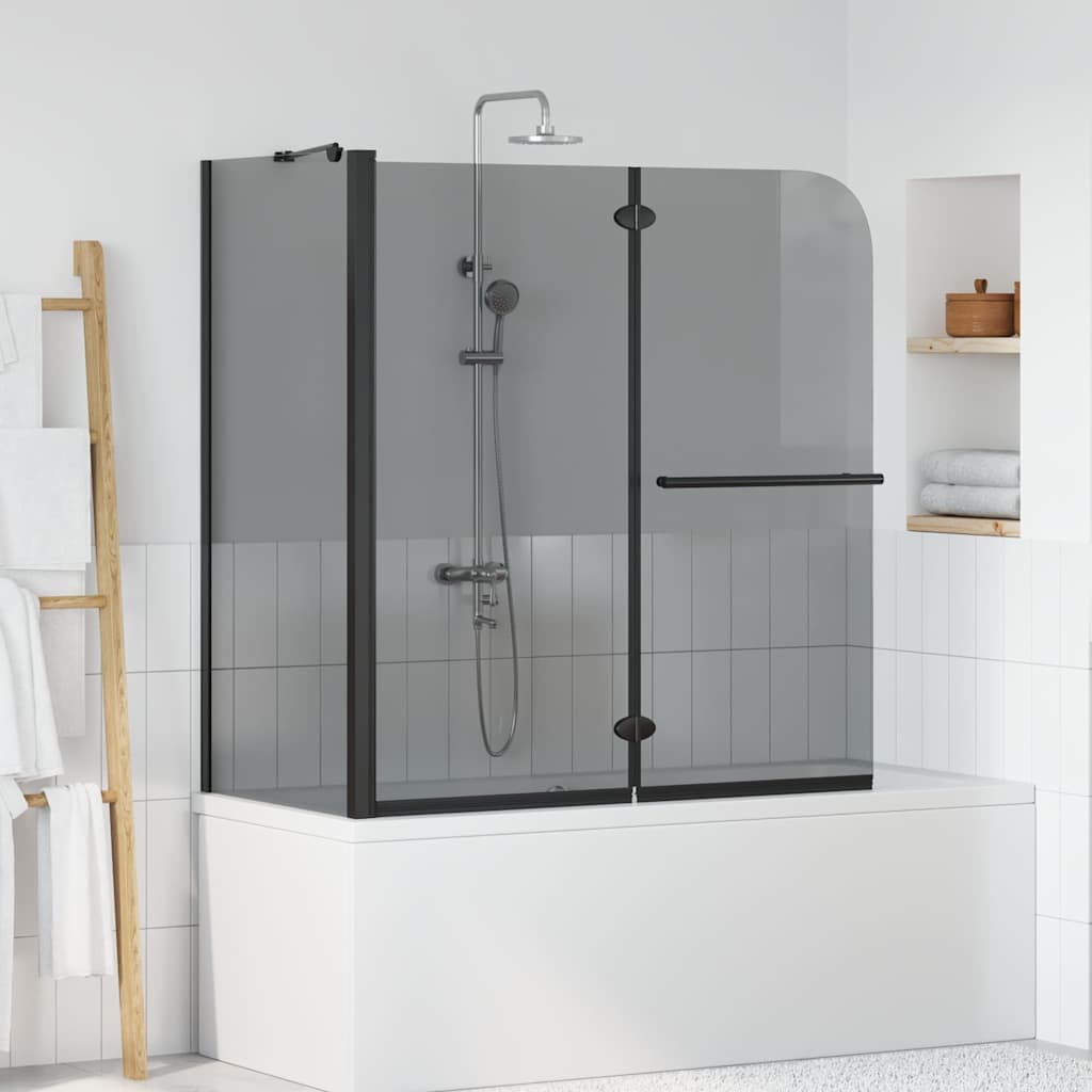 Bi-Vouw Douche Omheining Donker Transparant 120 x 67 x 129 cm